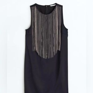 H&M Rhinestone Fringe Cocktail Dress, NEVER WORN